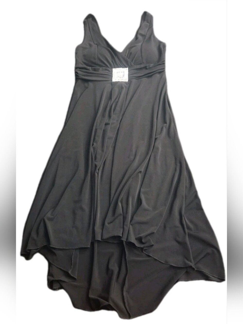 Whimsigoth Black Dress High Low Size 10 Beaded Brooch EN FOCUS STUDIO